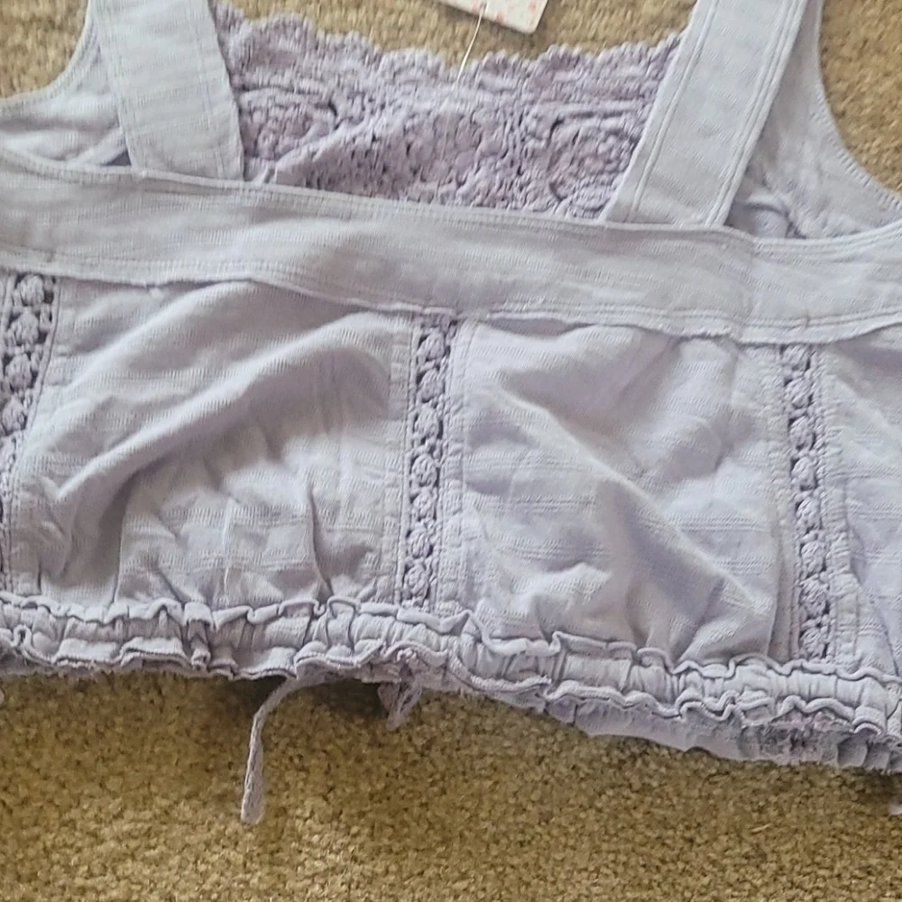 Free People Sweet Something Tank Lilac Medium